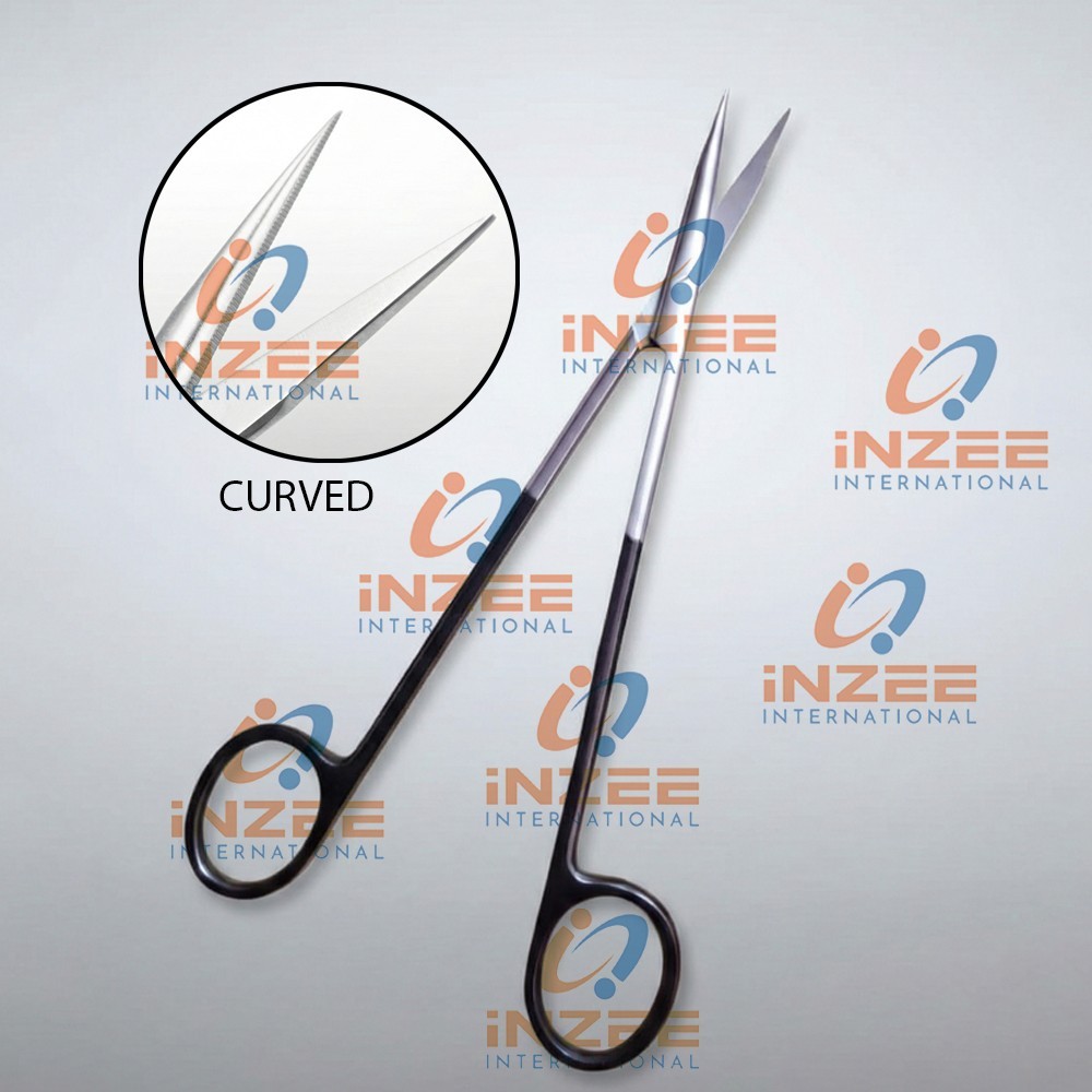 Supercut Delicate Steven Tenotomy Scissors 7″ Curved, Color Handle Surgical IZ