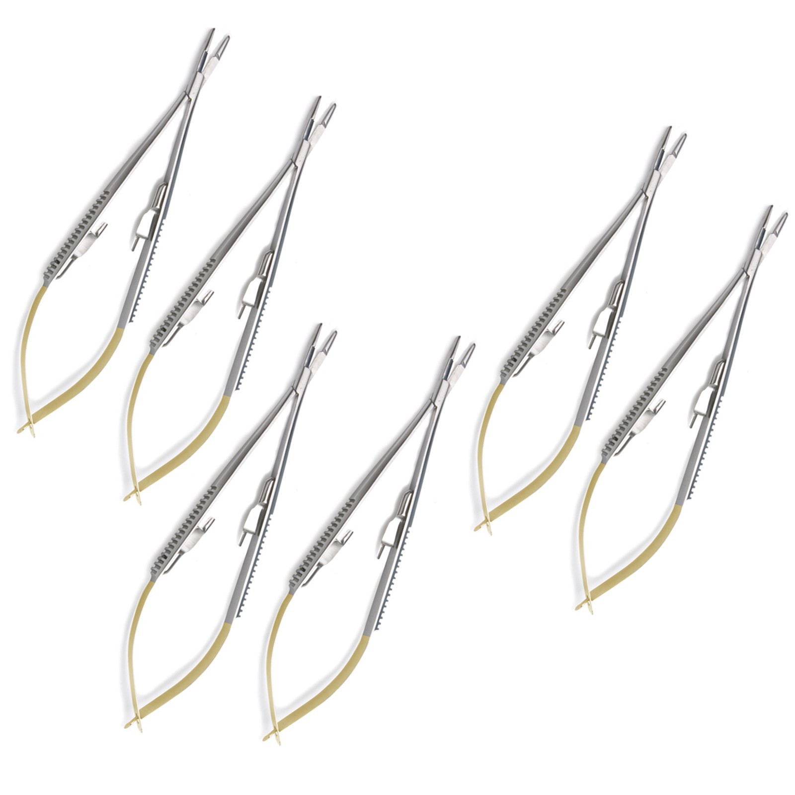 6 Pcs T/C Castroviejo Olsen Hegar Needle Holder 5″ Surgical Instruments