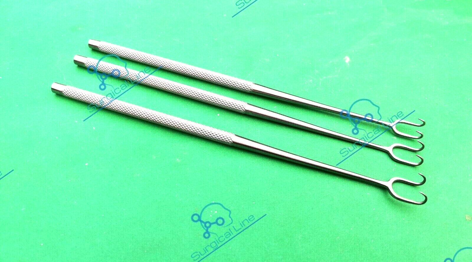 Set of 3 Joseph Skin Hook Double Sharp Size Prong 5mm,7mm,10mm