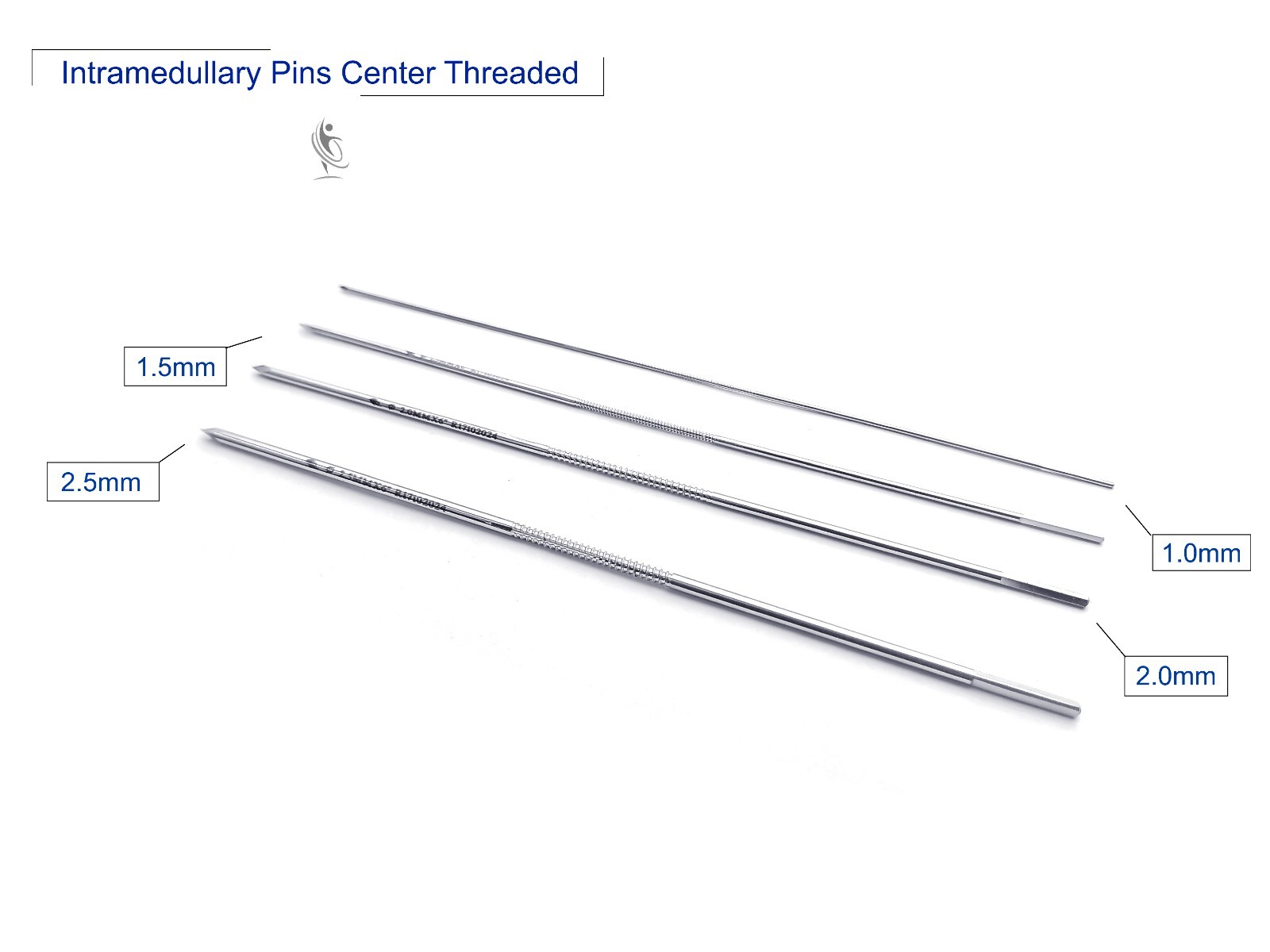 Intramedullary Pin Center Threaded lot of 50 pcs veterinary