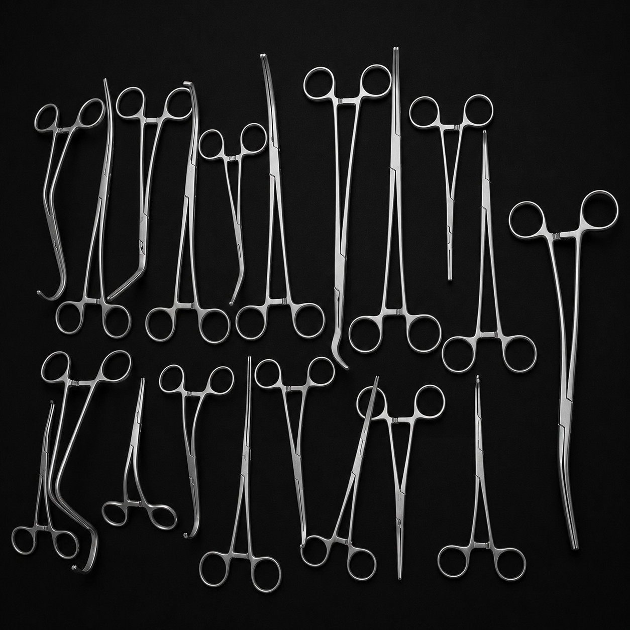 Vascular Clamps Surgery Instruments Debaky 20 Pcs Set Surgical Instruments