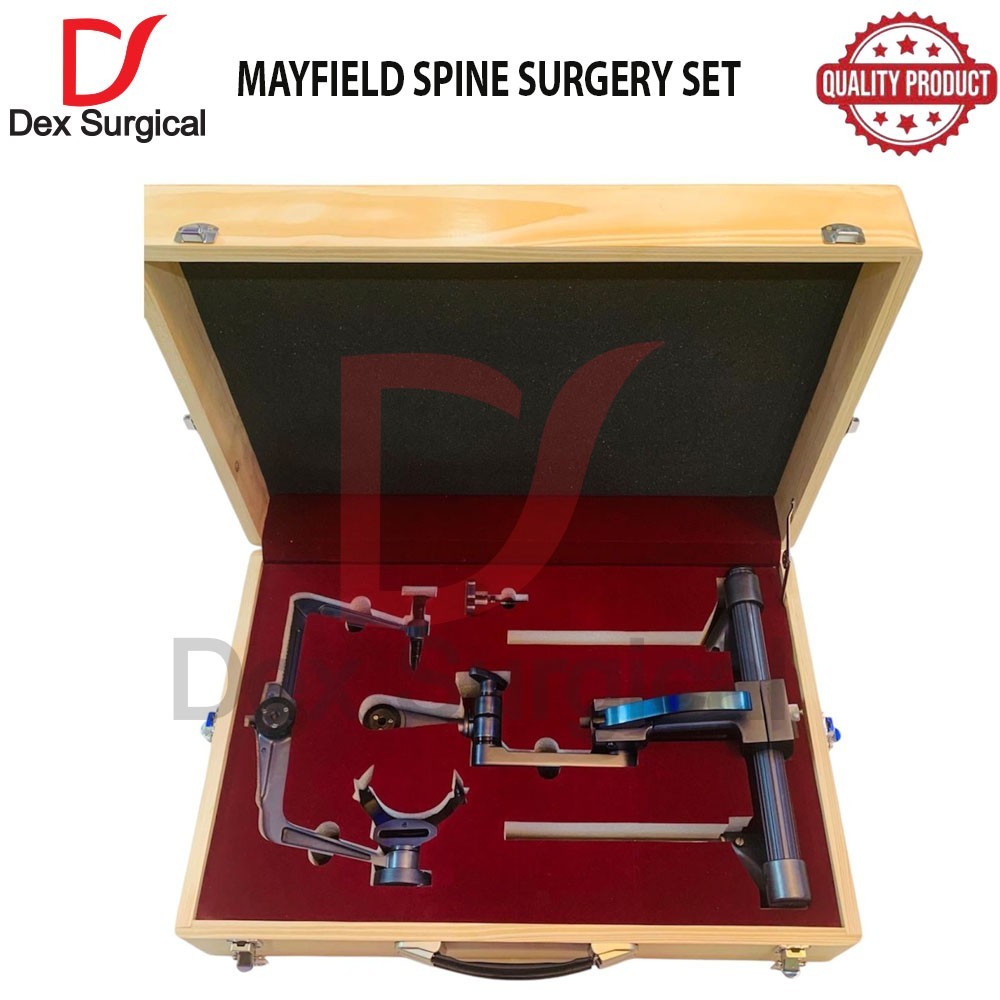 Mayfield Spine Surgery Table Adaptor with Skull Clamp Black Coating