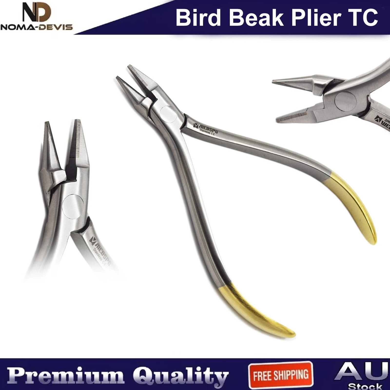 Orthodontic Bird Beak Loop Forming Plier TC Dental Wire Bending Adjusting Plier
