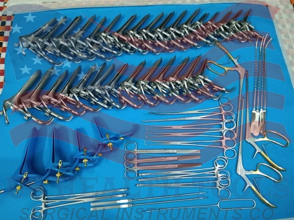Huge Lot of OB/GYN Instruments Forceps Speculum Surgical Medical Gynecology