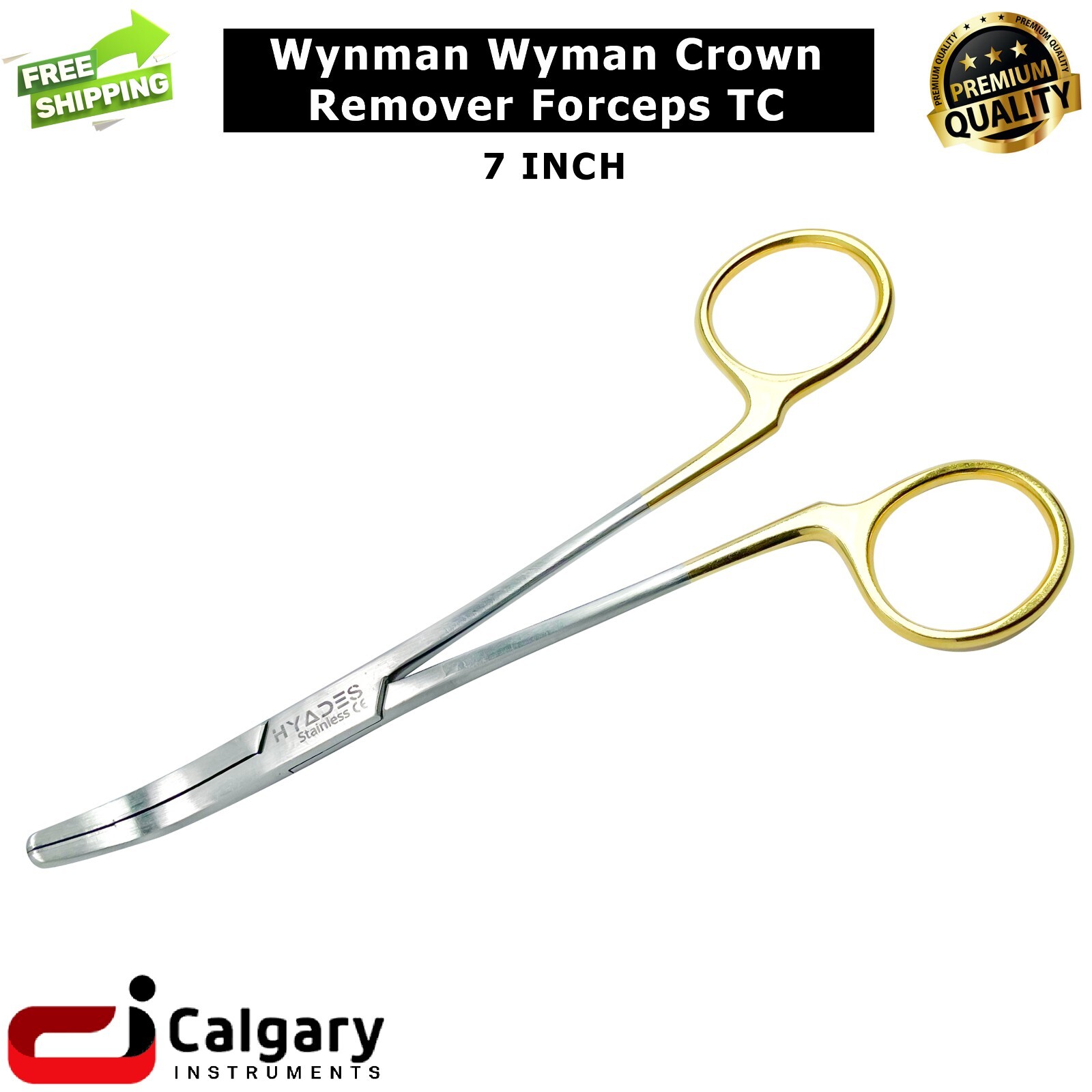 Surgical Instruments TC Wynman Wyman Crown Remover Forceps 7″ Dental Lab Tools
