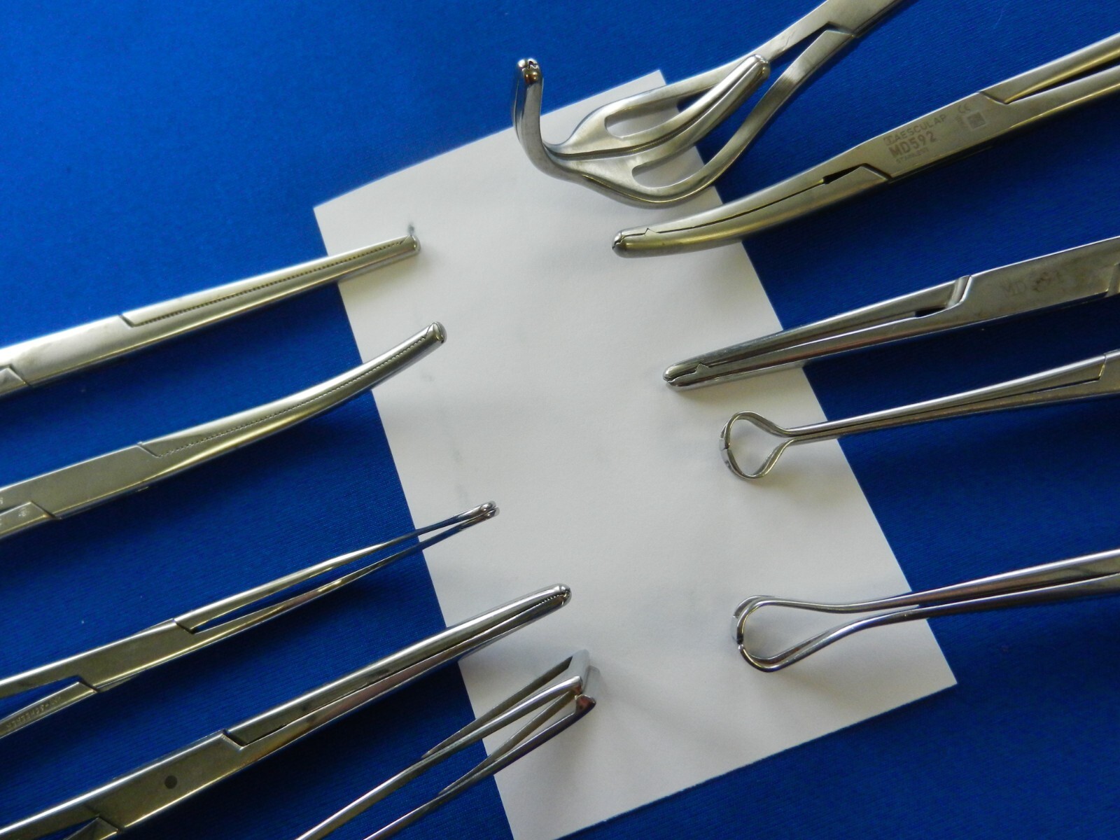 E555 Aesculap Pilling Jarit Lot of 10 Forceps Approx. 19.5-22cm Length