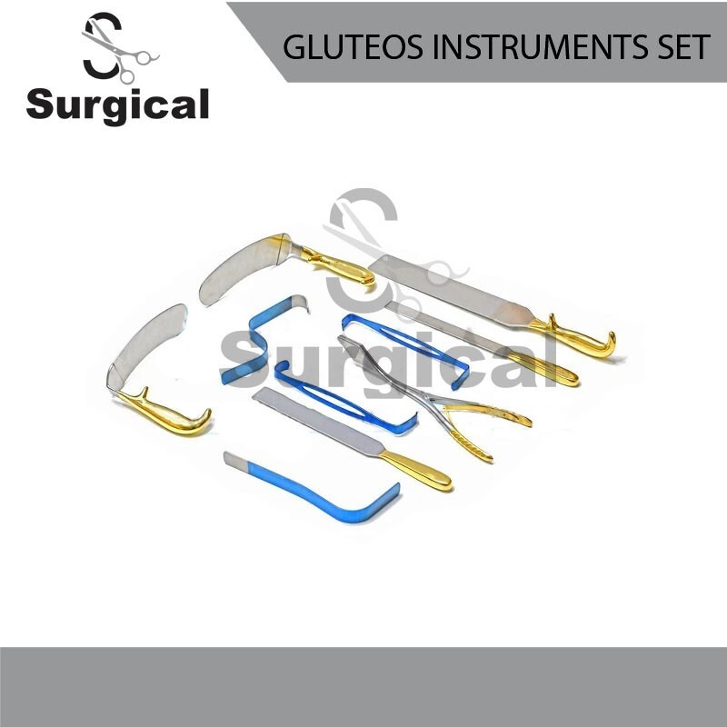 Set of 10 Pcs Gluteos Instruments Premium Quality Instruments, Plastic Surgery