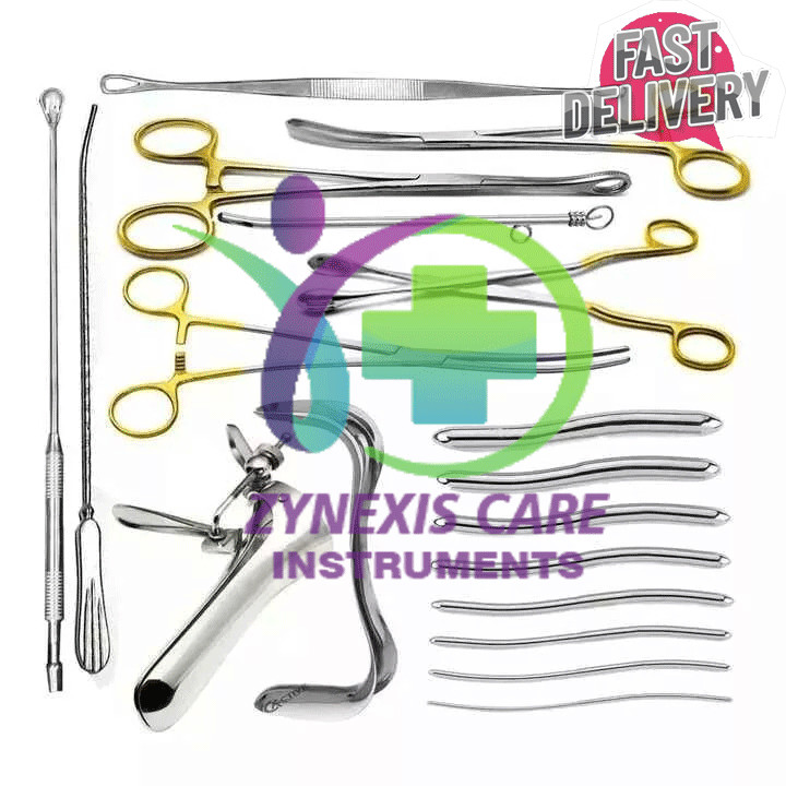 Dilation and Curettage (D&C) Set Gynecology Surgical Instruments