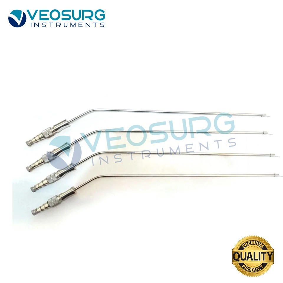 Frazier Suction Tube 10FR Atraumatic Tip Instruments 10 Inch Long 4pcs Set