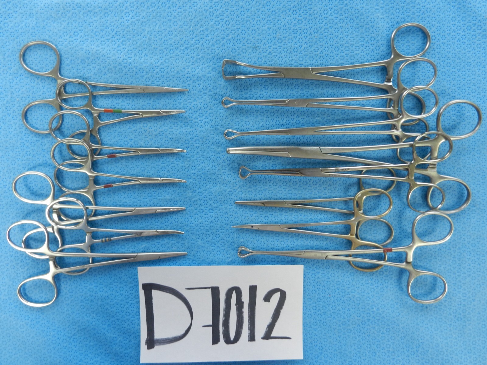 D7012 Storz V. Mueller Codman Surgical Forceps Lot of 15 Approx 9.5-19cm