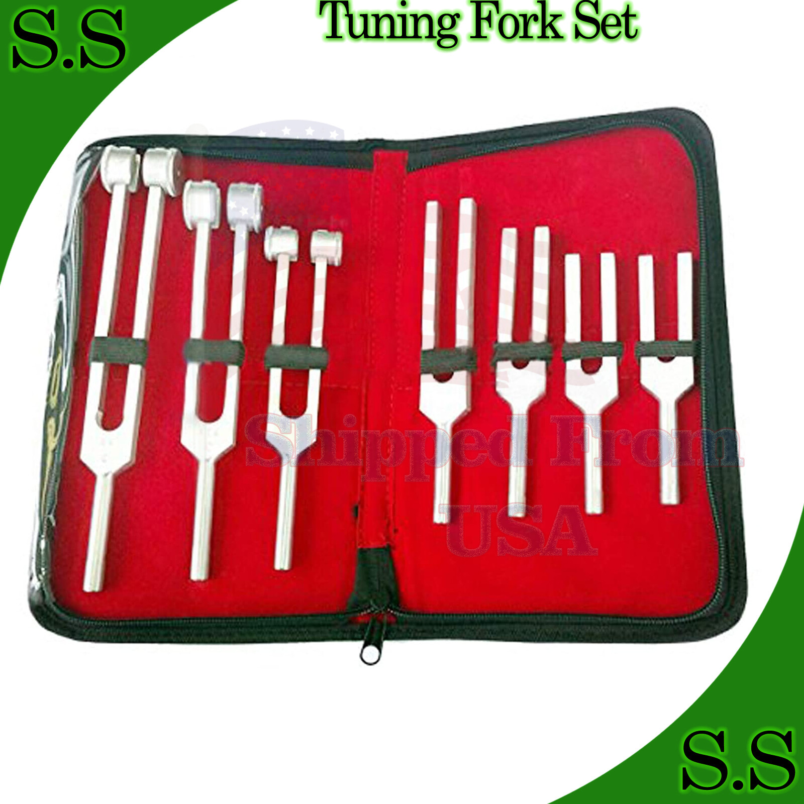 7 Tuning Forks Set Medical Surgical Chiropractic Physical Diagnostic instruments