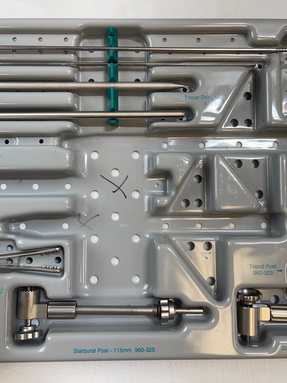 12 Piece Medtronic Stealth Station Cranial Set w/ Sterilization Case Neuro Ortho