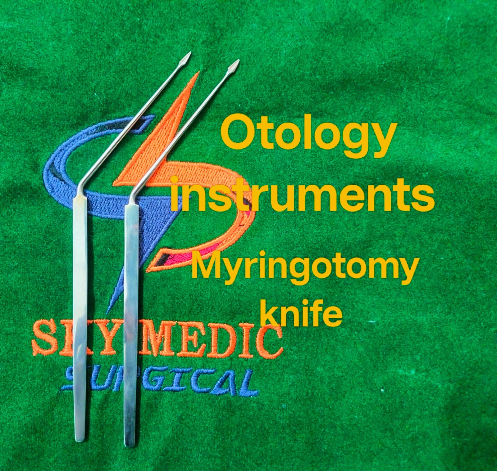 ENT INSTRUMENTS MYRINGOTOMY KNIFE ANGLED OTOLOGY INSTRUMENTS PACK OF 2 PIECES