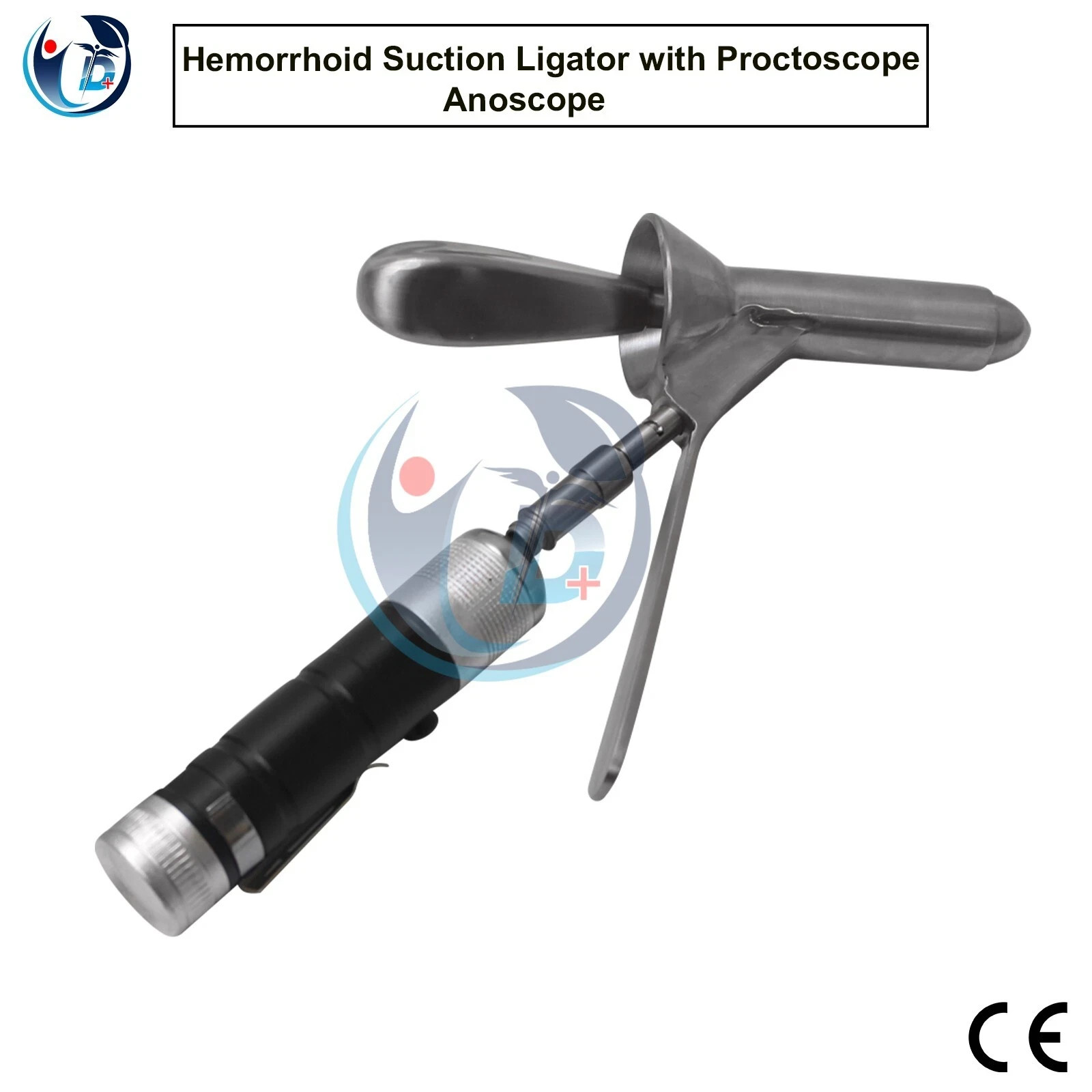 Hemorrhoid Suction Ligator Proctoscope Rectal Anoscope + Surgical Latex Rings DI