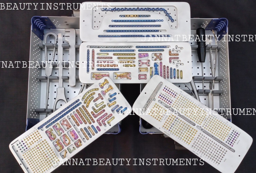 Maxillofacial Titanium Plates & Screws Solution 1.5, 2.0 & 2.5mm Locking System