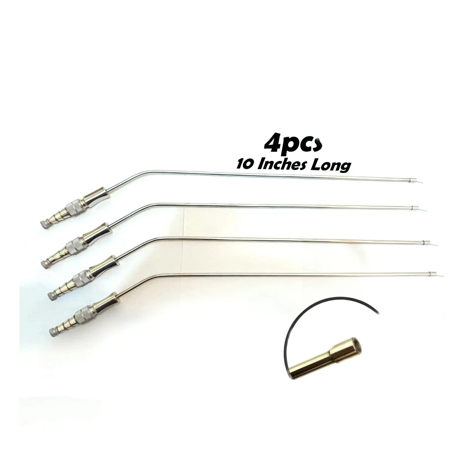 FRAZIERS SUCTION TUBE 10FR ATRAUMATIC TIP INSTRUMENTS 10INCH LONG 4PCS SET