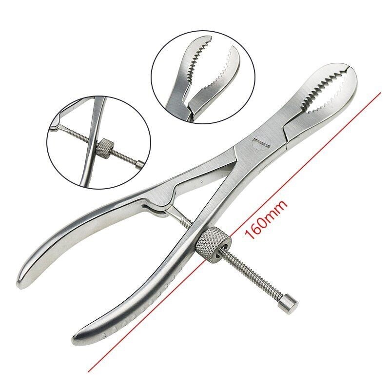Toothed Phalanges Reduction Forceps Bone Holding Forceps Autoclavable