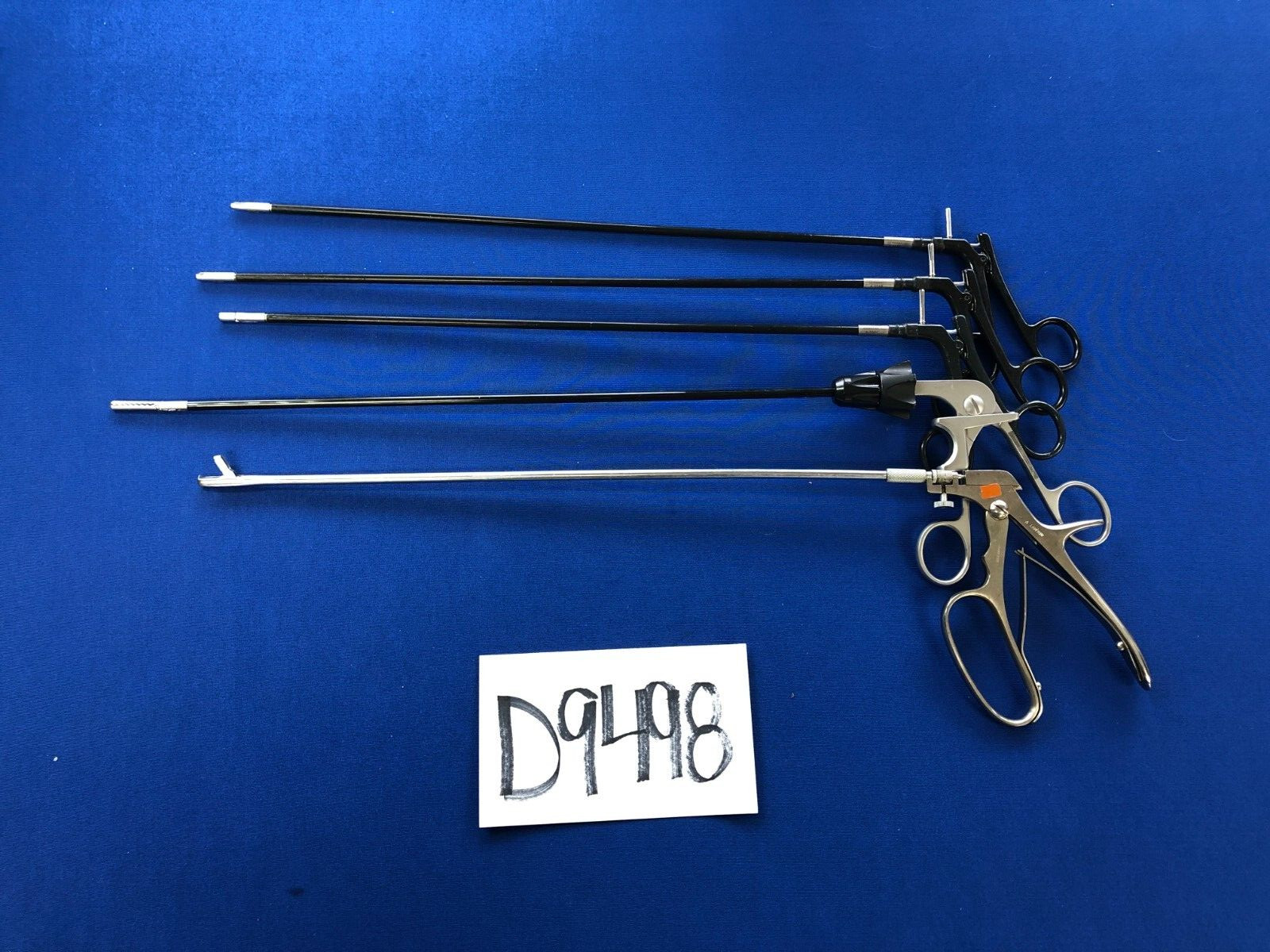 D9498 Olympus Spectrum Lawton Laparoscopic Forceps Lot Approx. 35-38 cm Shafts