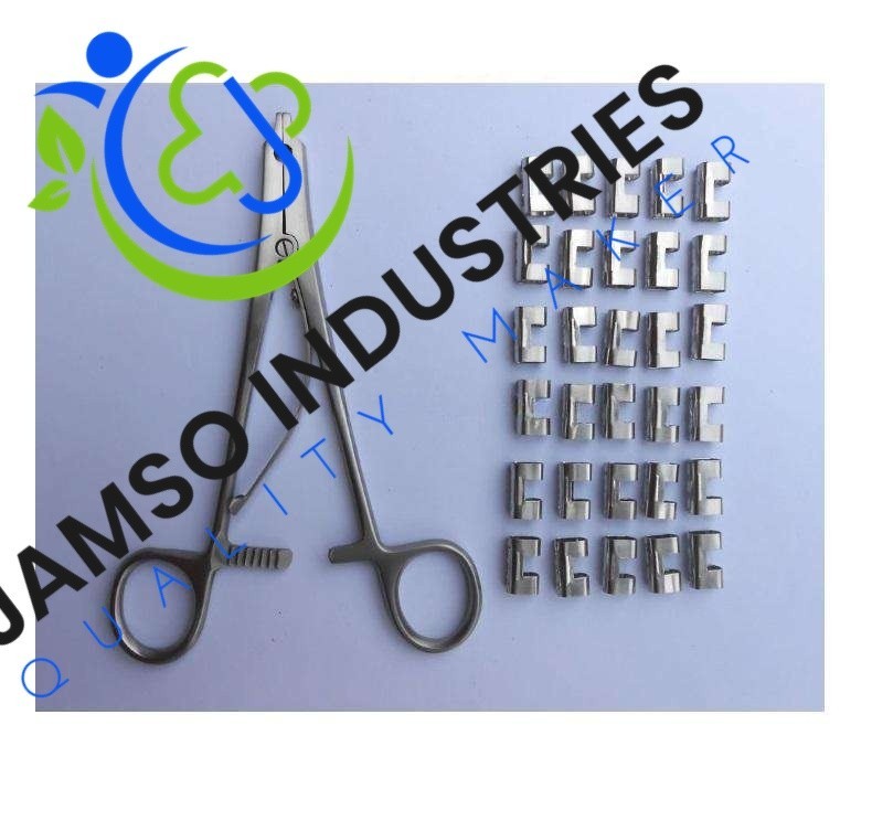 Raney Scalp Clip Applicator Plus 25 PCs Clip Surgical Orthopedic Instruments