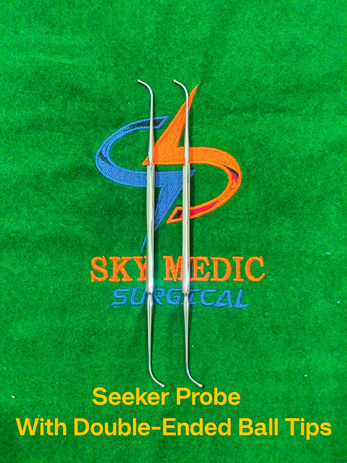 PACK OF 2 SEEKER PROBE WITH DOUBLE ENDED BALL TIPS ENT FRONTAL SINUS INSTRUMENTS