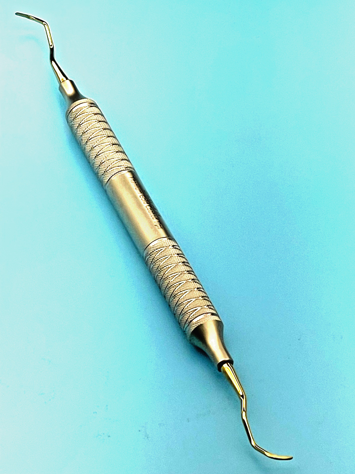 Set of 3 Gracey Dental Curettes 13-14, Titanium Gold Coated Tips