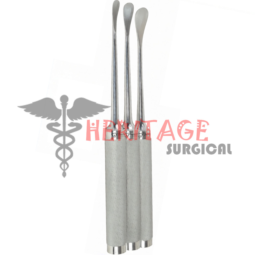 Cobb Spinal Elevators Curved Set Of 3 Orthopedic Surgery Surgical Instruments