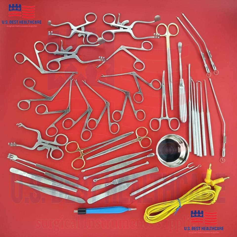 Tympanoplasty Micro Ear Surgery Instrument Set 41 Pcs ENT Surgical Instruments S