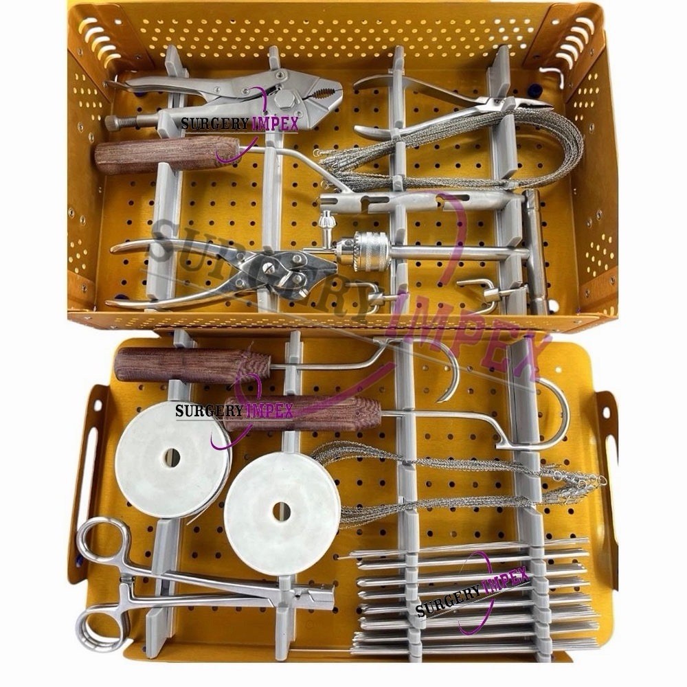 New K Wire Instrument Set with Aluminium Box (101 Pcs)
