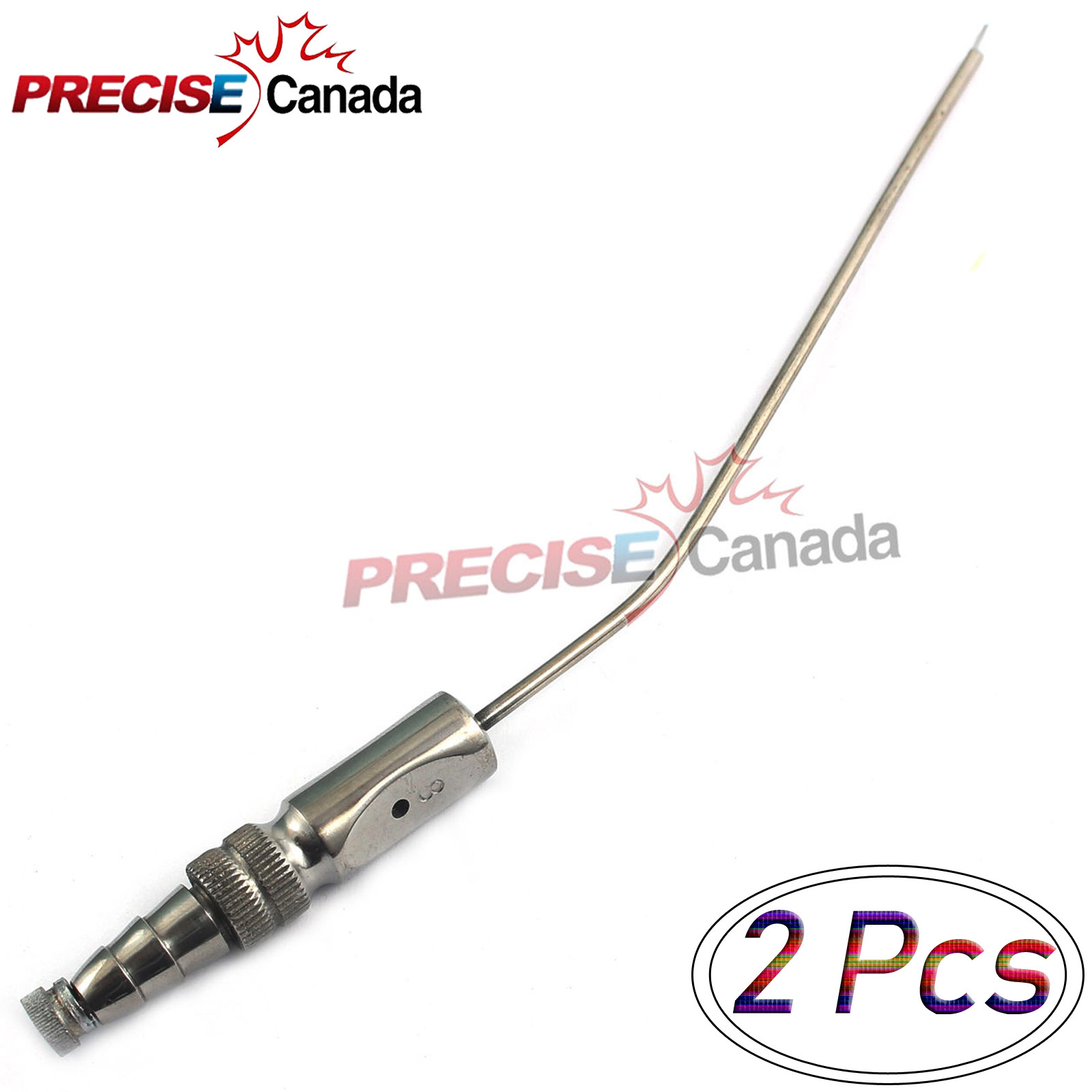 2 PIECES OF FRAZIER SUCTION TUBE 8 FR STAINLESS STEEL PC INSTRUMENTS