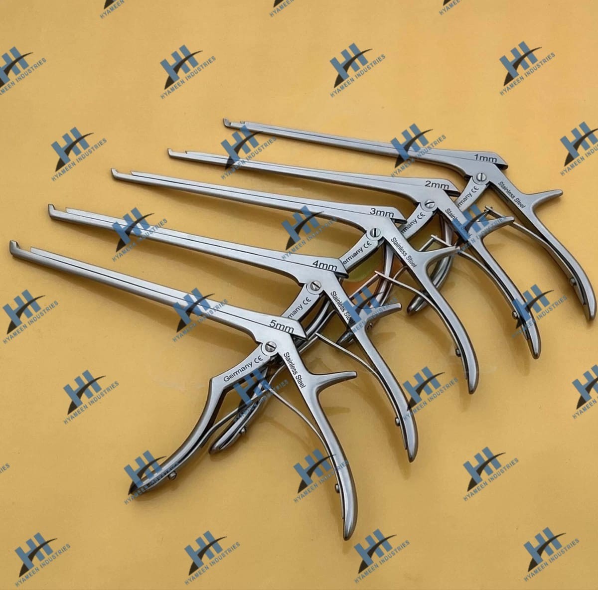 Kerrison Rongeurs Set 8″ (1,2,3,4,5mm) Spine, Cervical Orthopedic Surgical