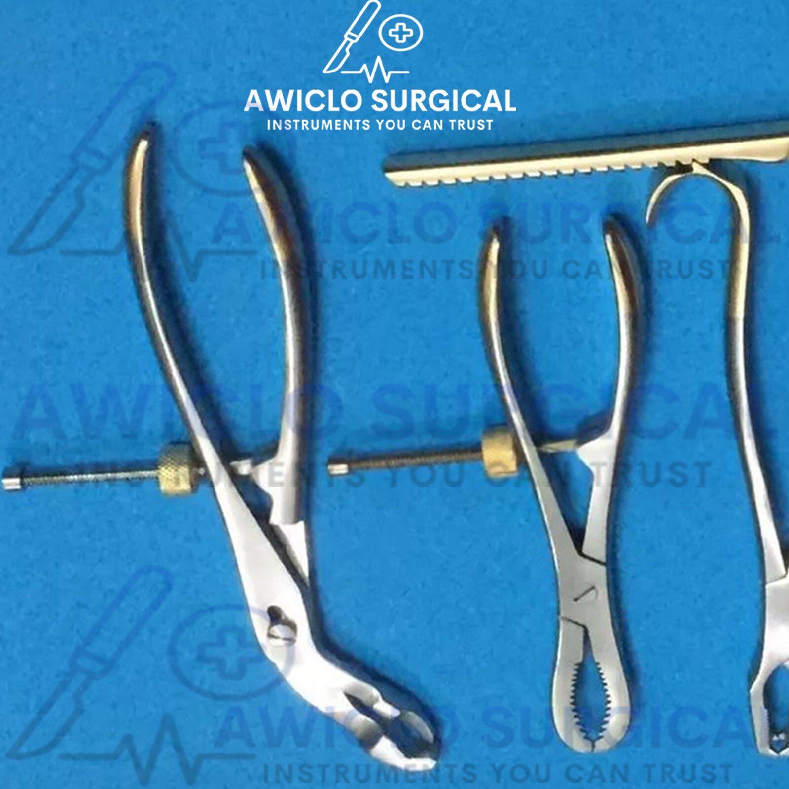 Assorted Bone Holding Surgical Orthopedic Instruments High Quality 5 Pieces New
