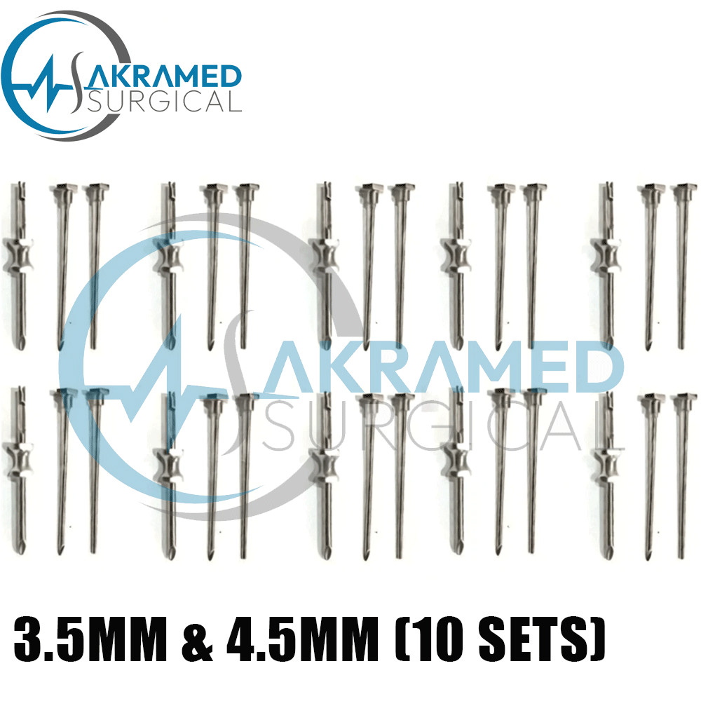 HRT Trocar 3.5mm & 4.5mm Hormone Replacement Pellet Insertion Trocars 10 Sets