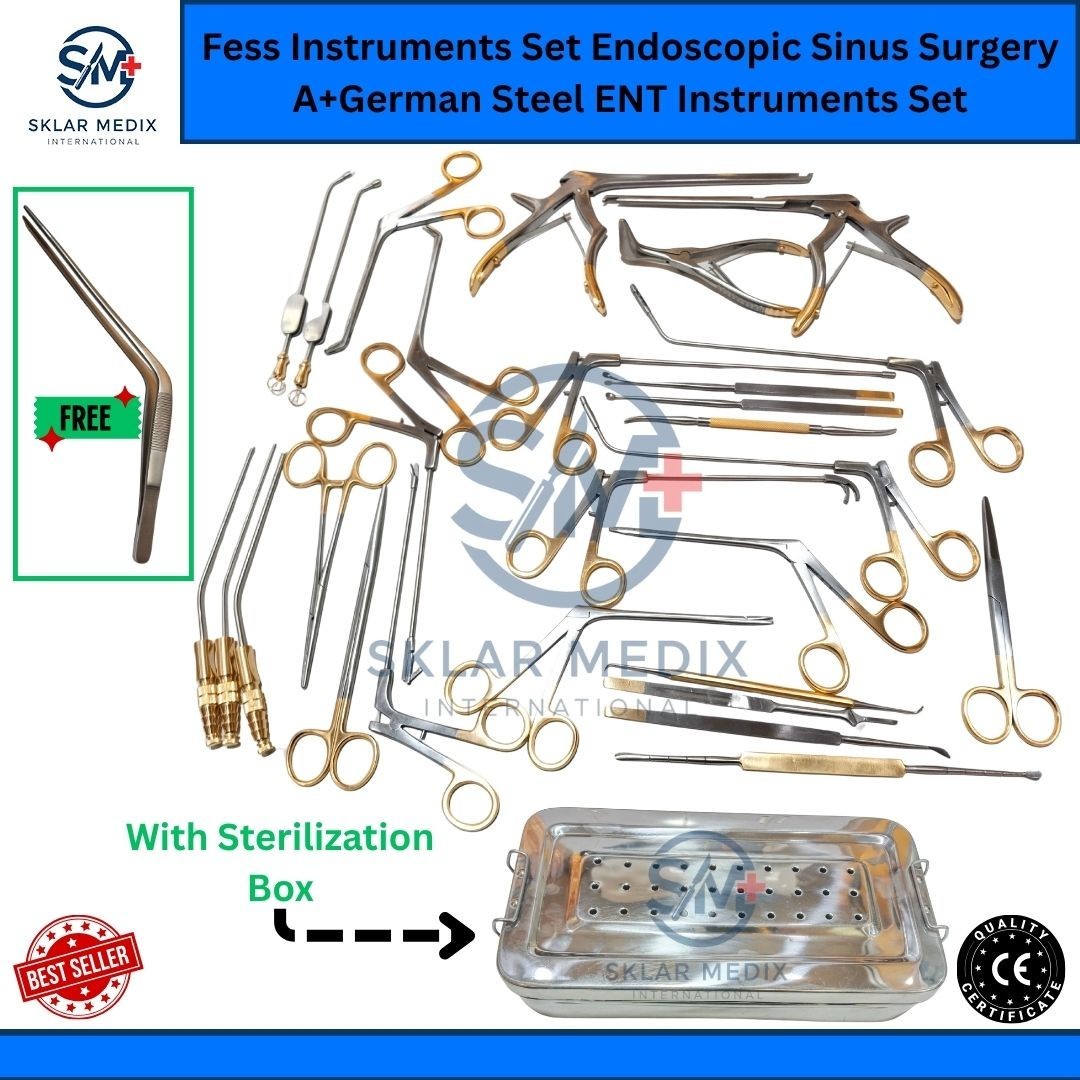Fess Instruments Set Endoscopic Sinus Surgery Ent Instrument Set A+ German Steel
