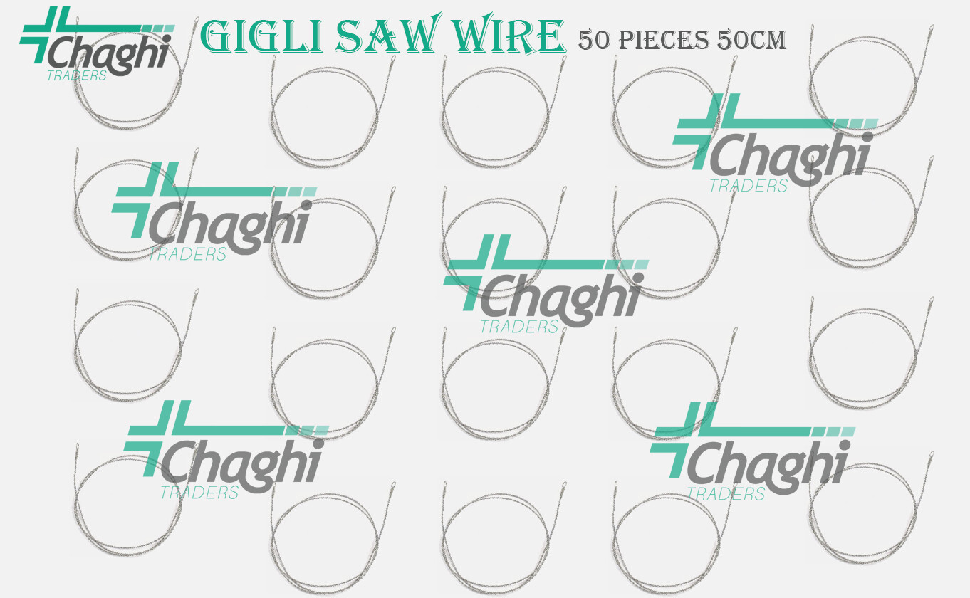 50 Pieces Gigli Saw Wire 50cm Surgical Orthopedic Neuro veterinary Chaghi Trader