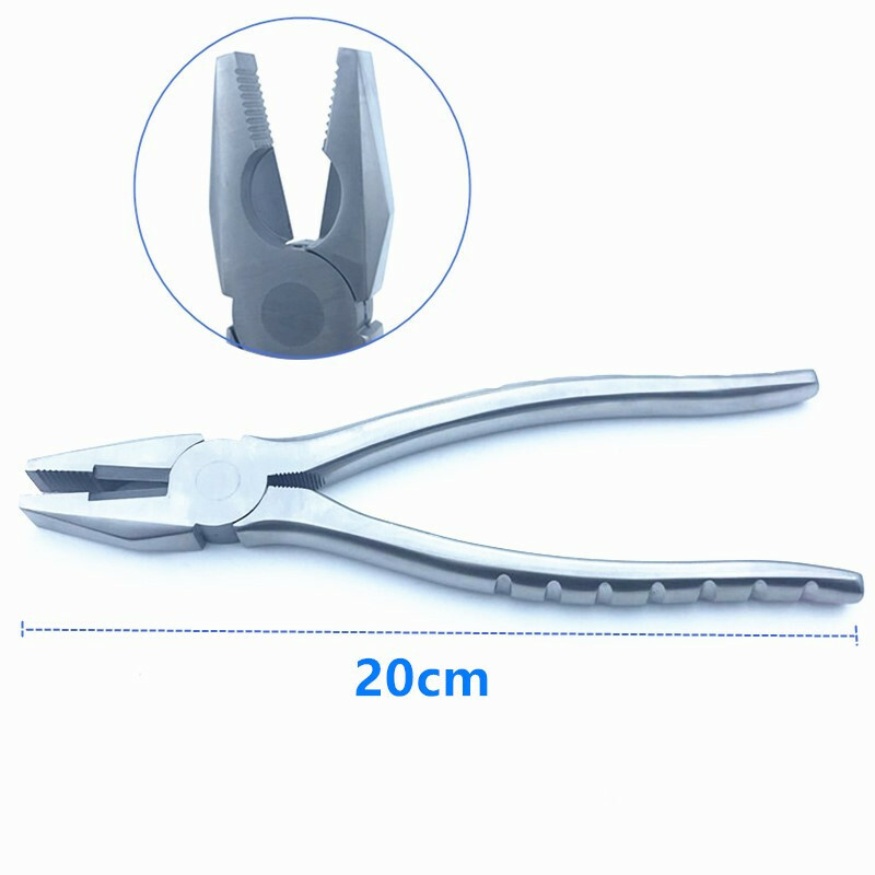 Orthopedic Flat Nose Pliers With Serrated Jaws bone Forceps orthopedic tool