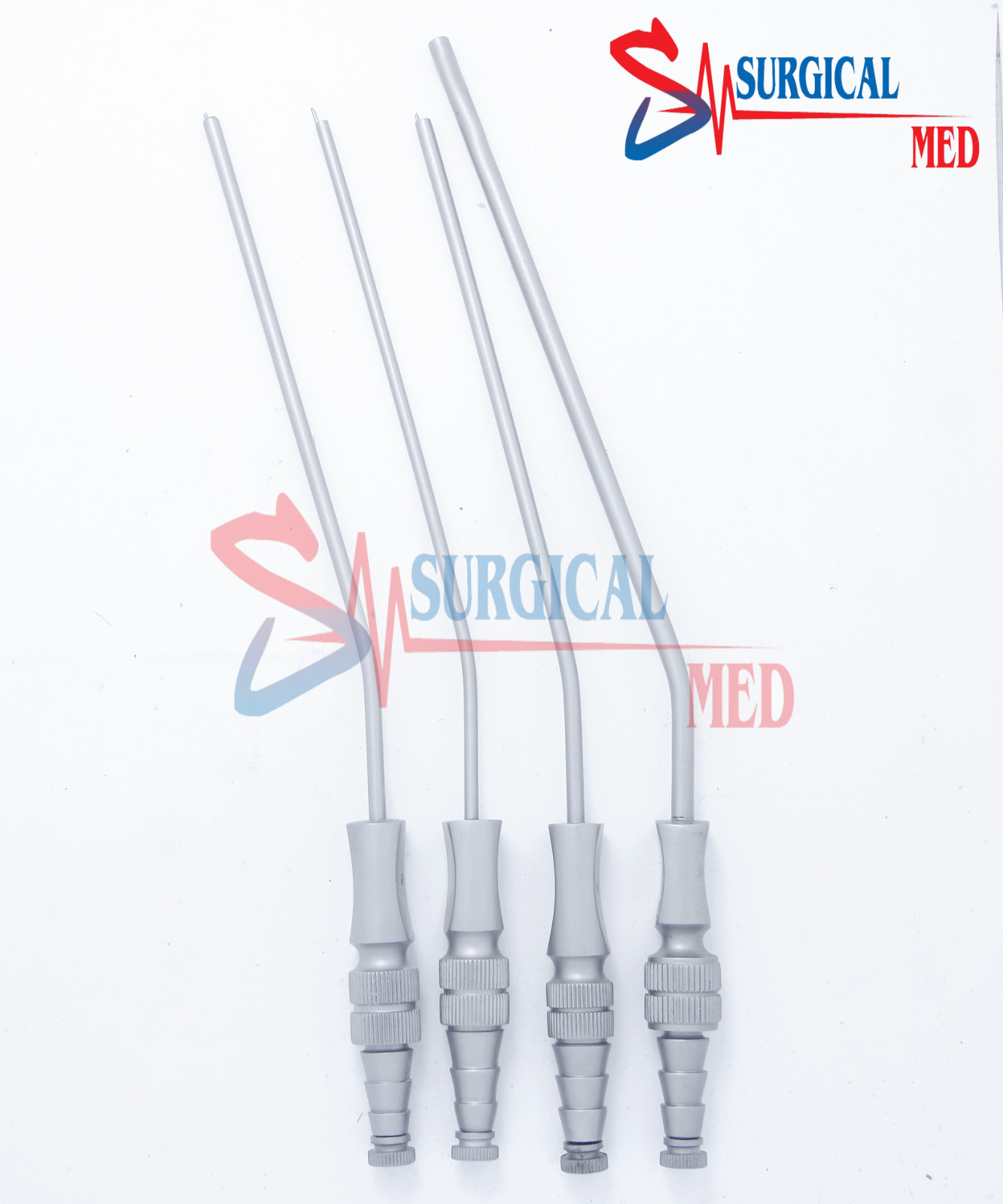FRAZIER SUCTION TUBE ANGLED (SET OF 4) SURGICAL INSTRUMENTS