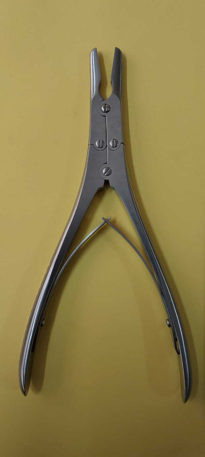 Bone Nibbler Rongeur 8″ Straight 4mm Bite Double Action Surgicalinstr OrthoNeuro