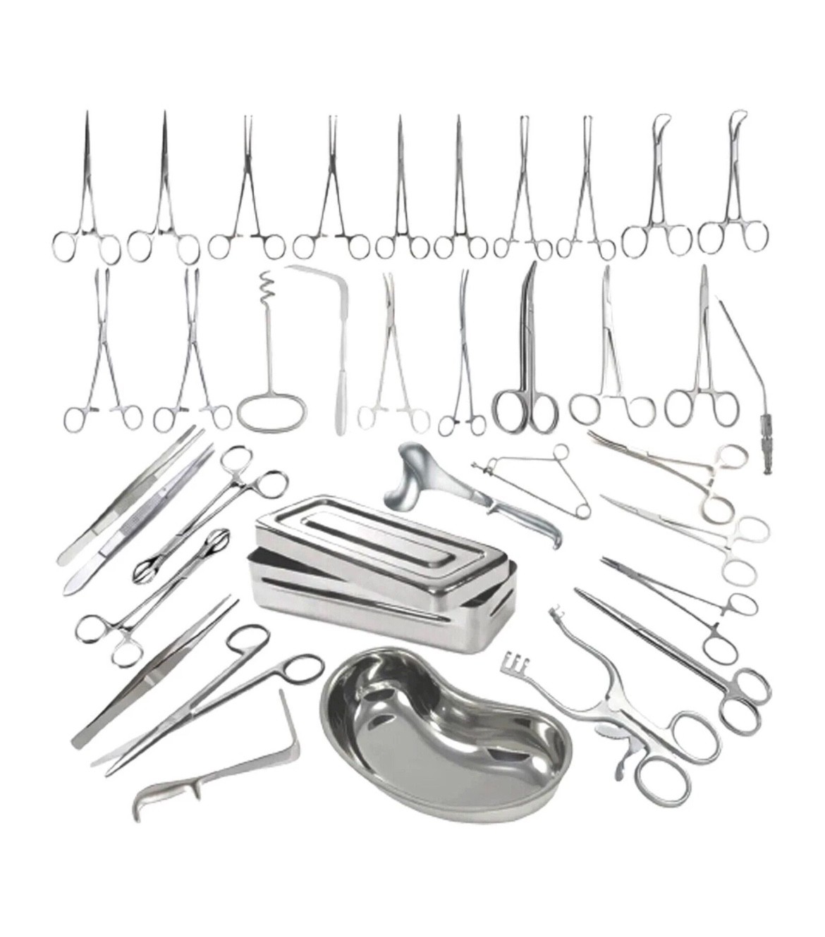 Hysterectomy Abdominal Surgery Vaginal Hysterectomy Instruments Set 62 pcs