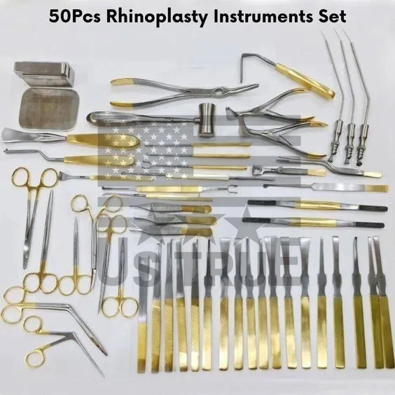 Rhinoplasty instruments Nose & Plastic Surgery Instruments set of 50 Pcs CE A+