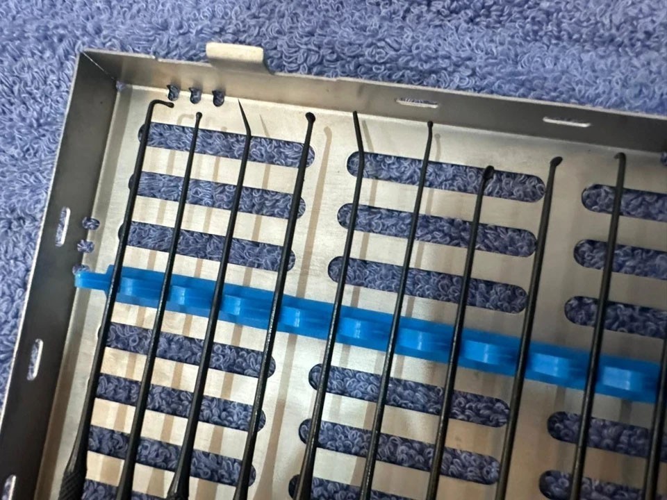 V.Mueller Rhoton Micro Dissector Set 20Pcs Black Neurosurgery Instruments