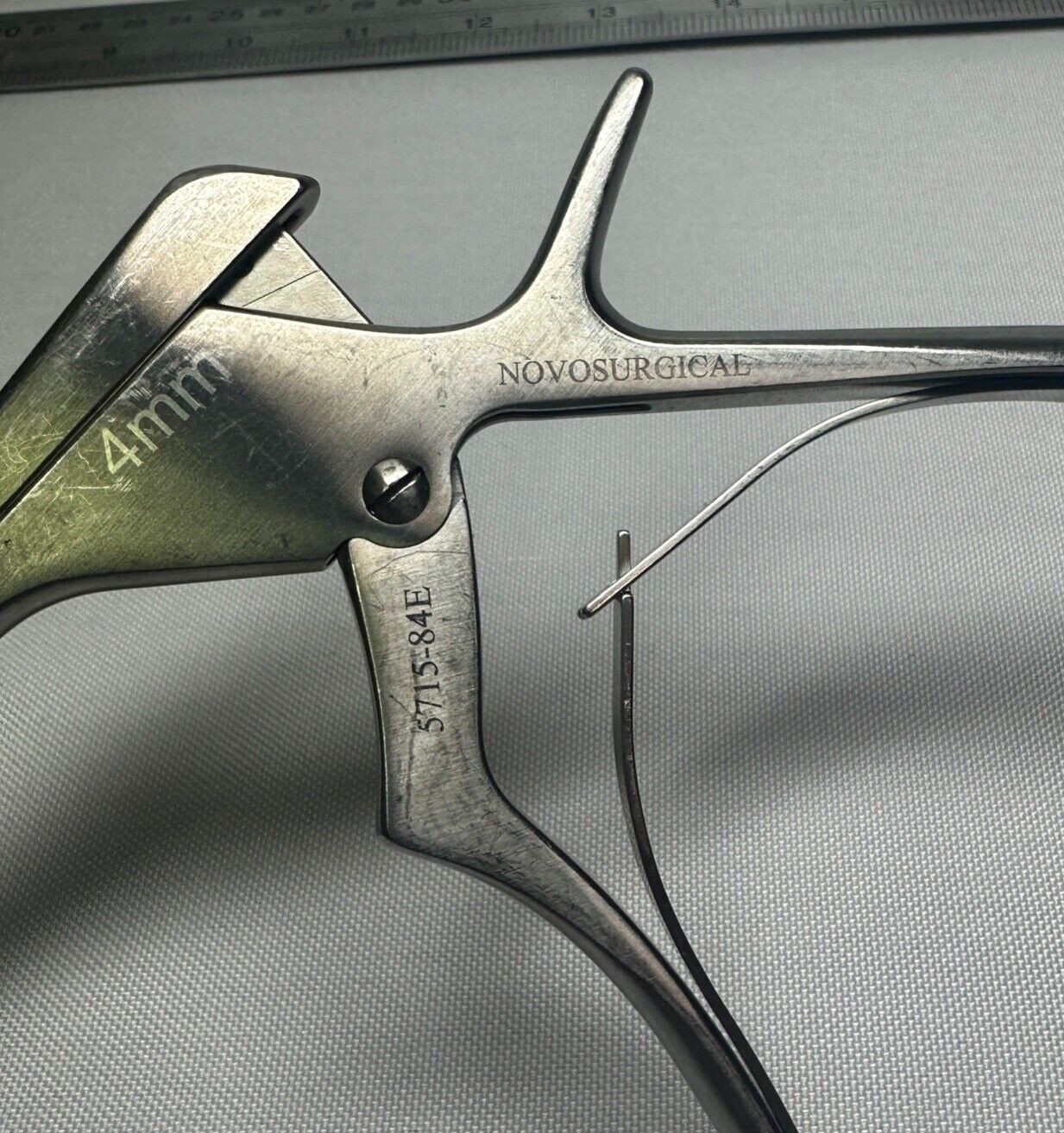 Novosurgical 5715-84E Laminectomy Kerrison Rongeur 4mm X 40° Up Neurology