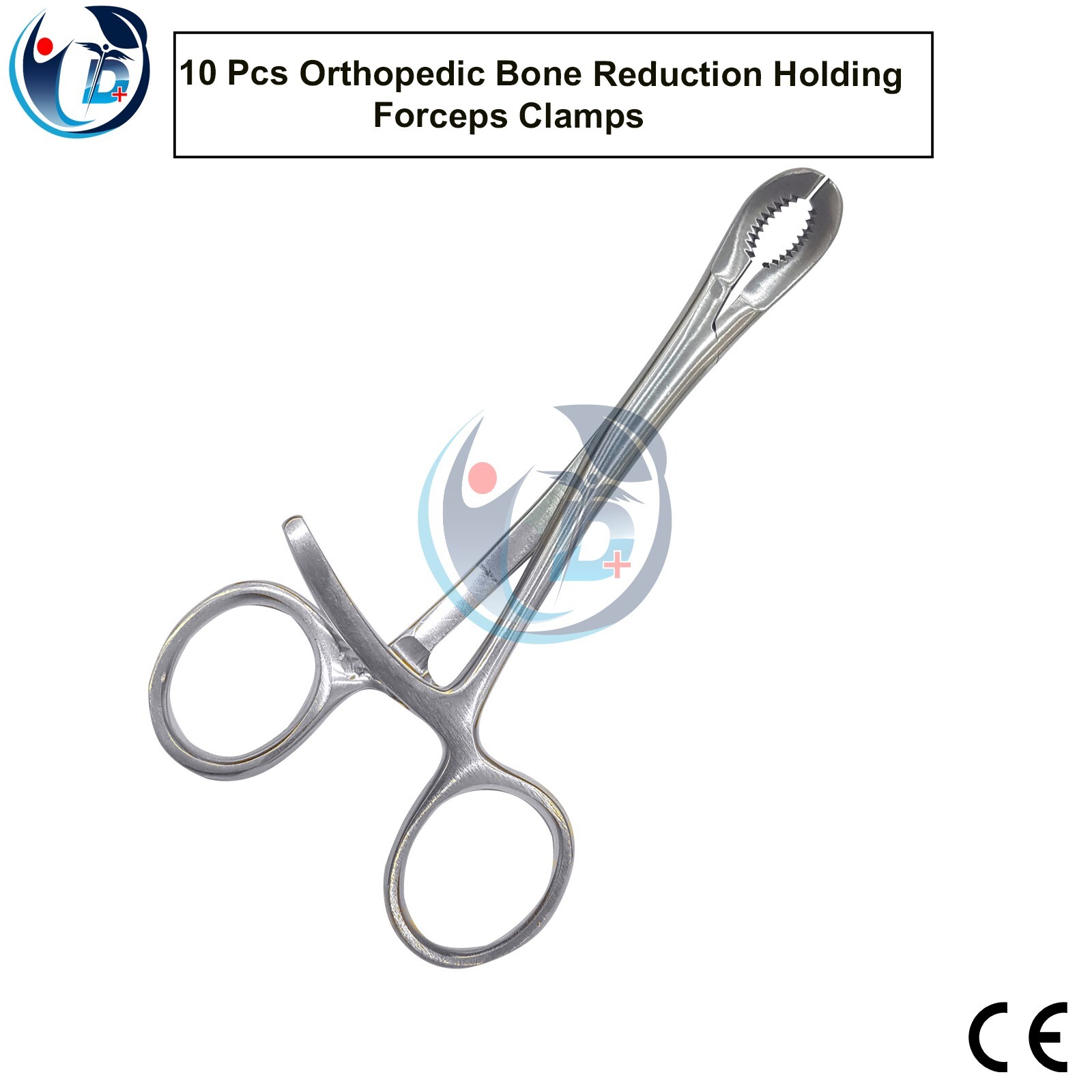 Set of 10 Pcs Orthopedic Bone Reduction Holding Forceps Clamps Surgical