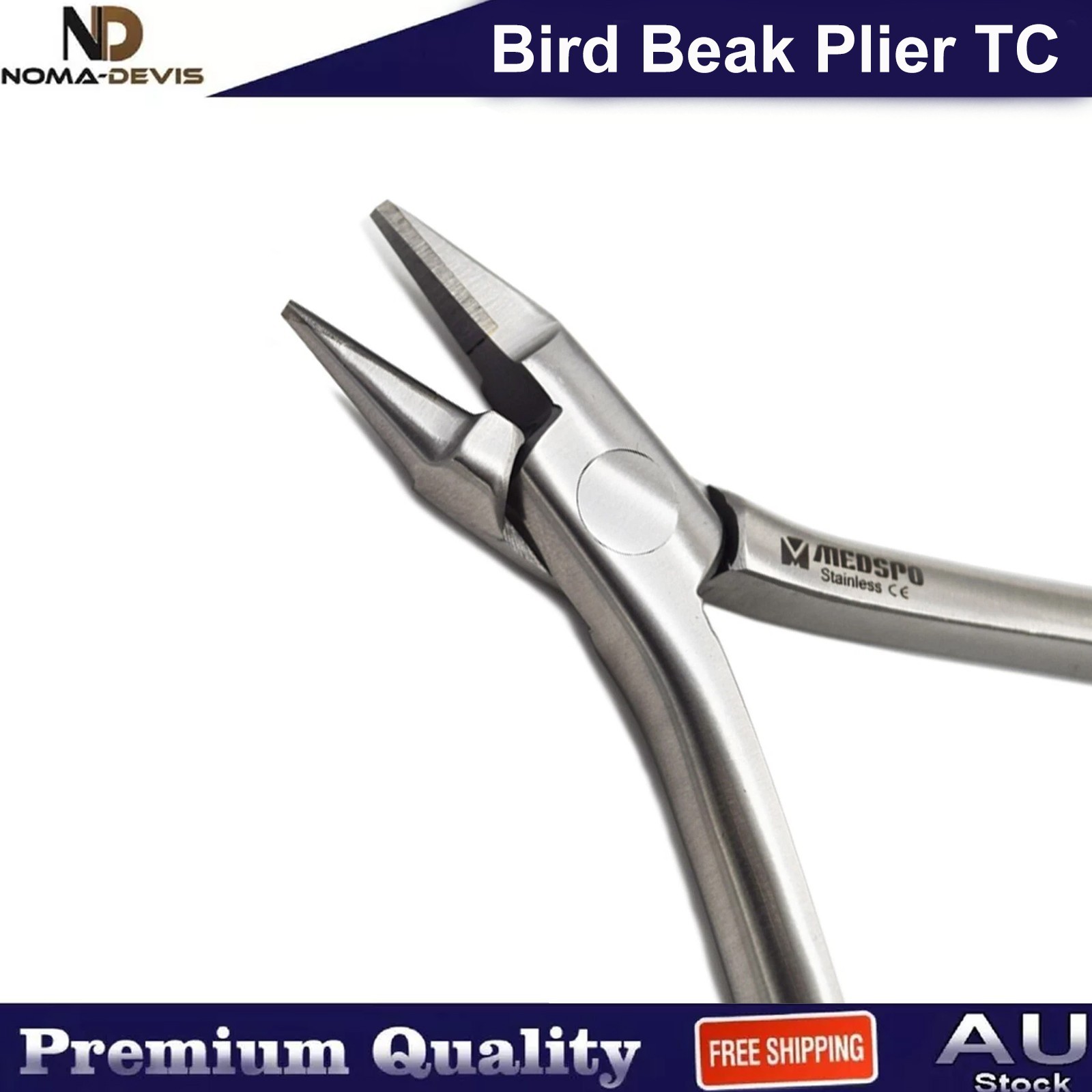 Orthodontic Bird Beak Loop Forming Plier TC Dental Wire Bending Adjusting Plier