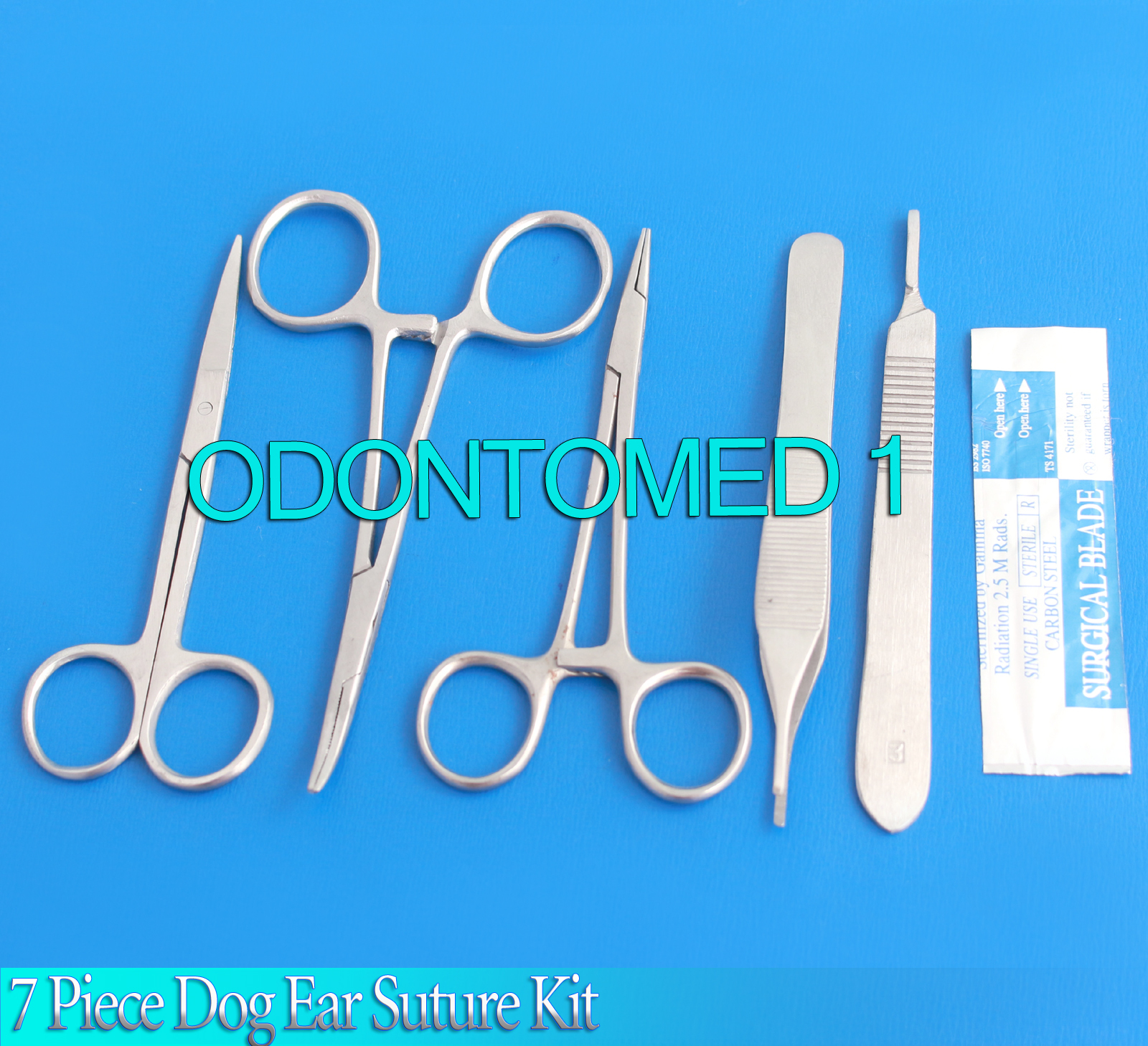 ODM 7 Piece Dog Ear Suture Kit Surgical Veterinary Instruments