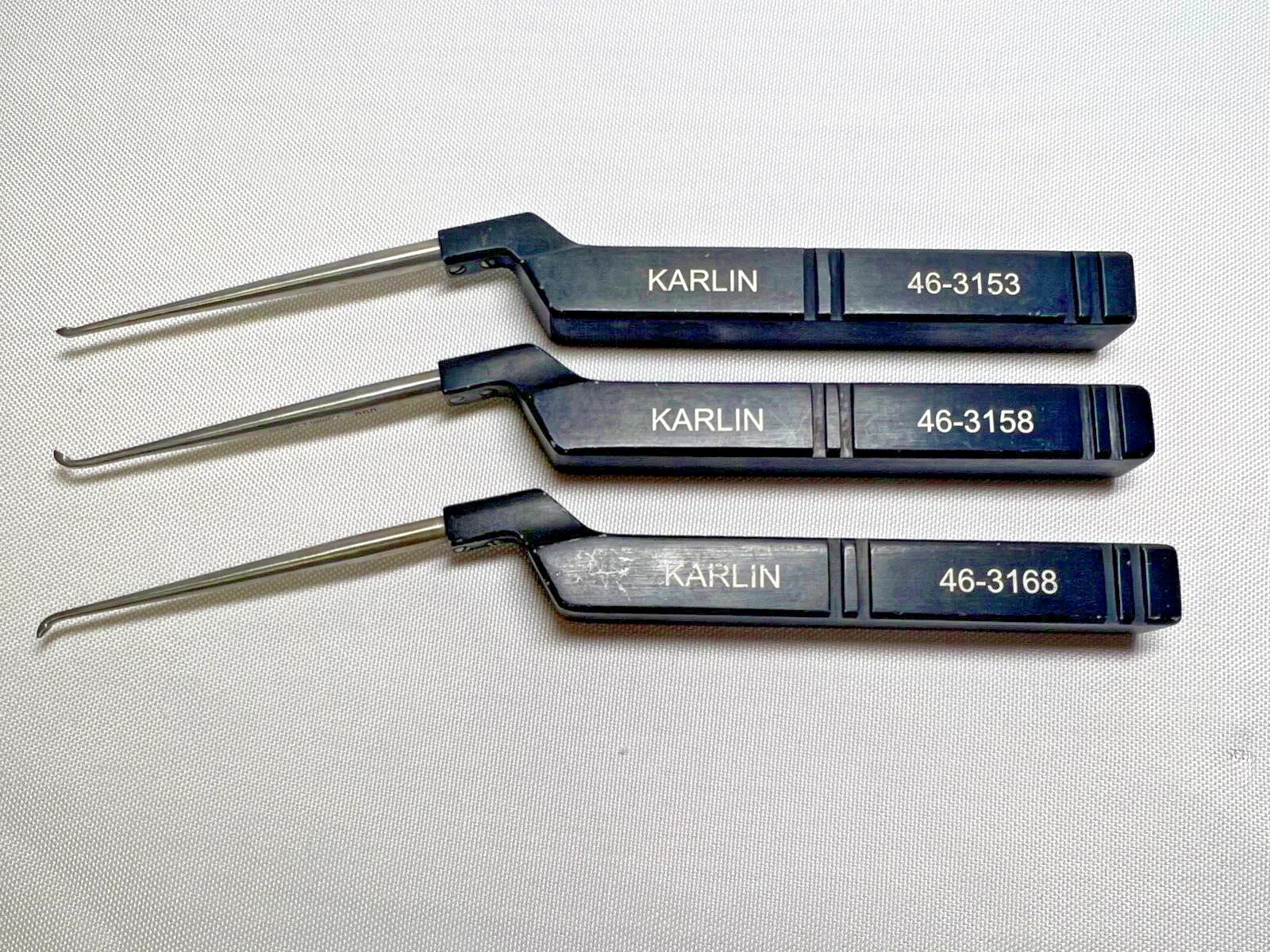 Lot of 3 Codman Symmetry Microdiscectomy Karlin Cervical Curettes Orthopedics