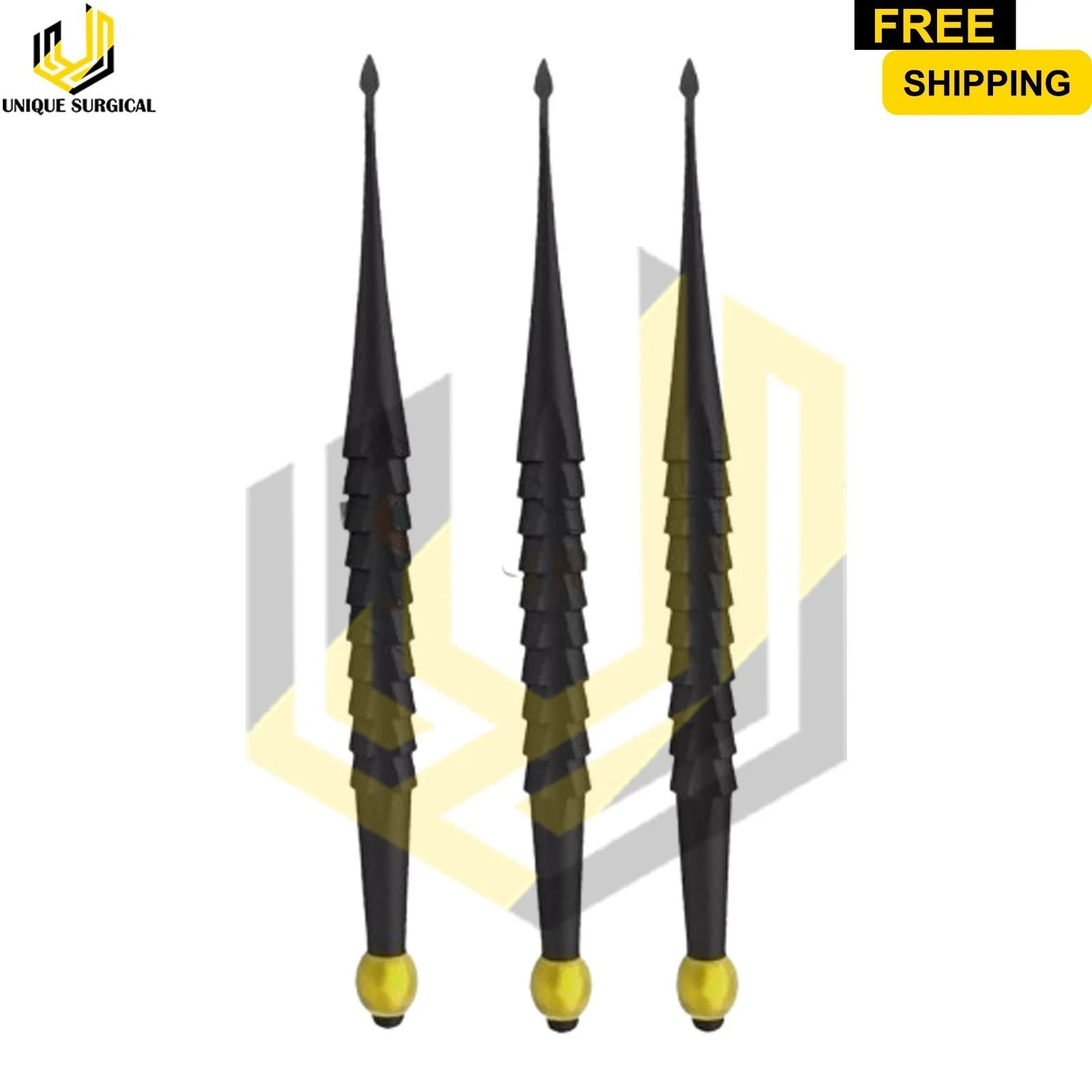 3 Pcs PDL Elevator Sharpened Straight Spade Proximator surgical Instruments