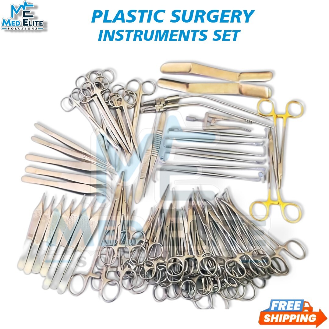 Plastic Surgery Surgical instruments Kit German Stainless Steel A+Quality 72 Pcs