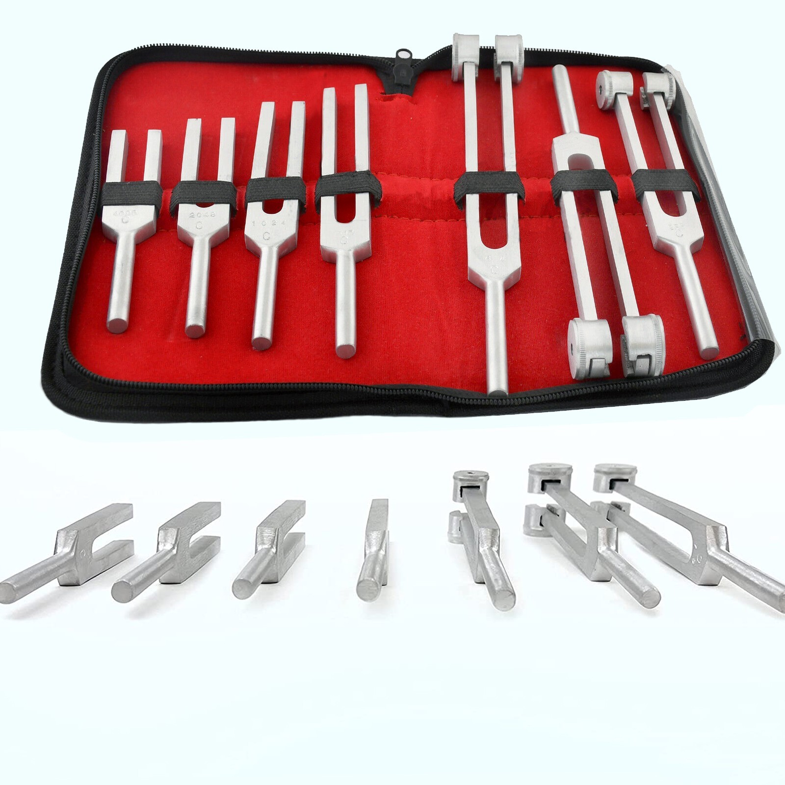 7 Tuning Forks Set Medical Surgical Chiropractic Physical Diagnostic Instruments