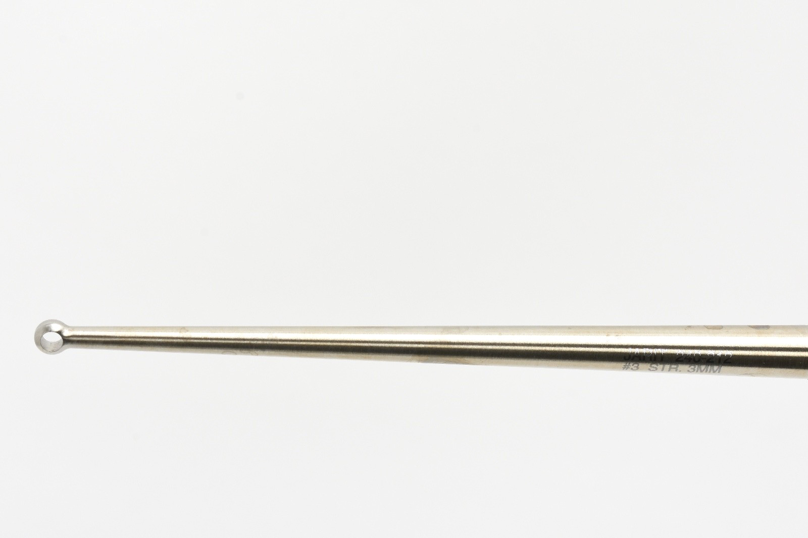 Jarit 240-212 Cone Ring Curette, Straight 3mm, 9″
