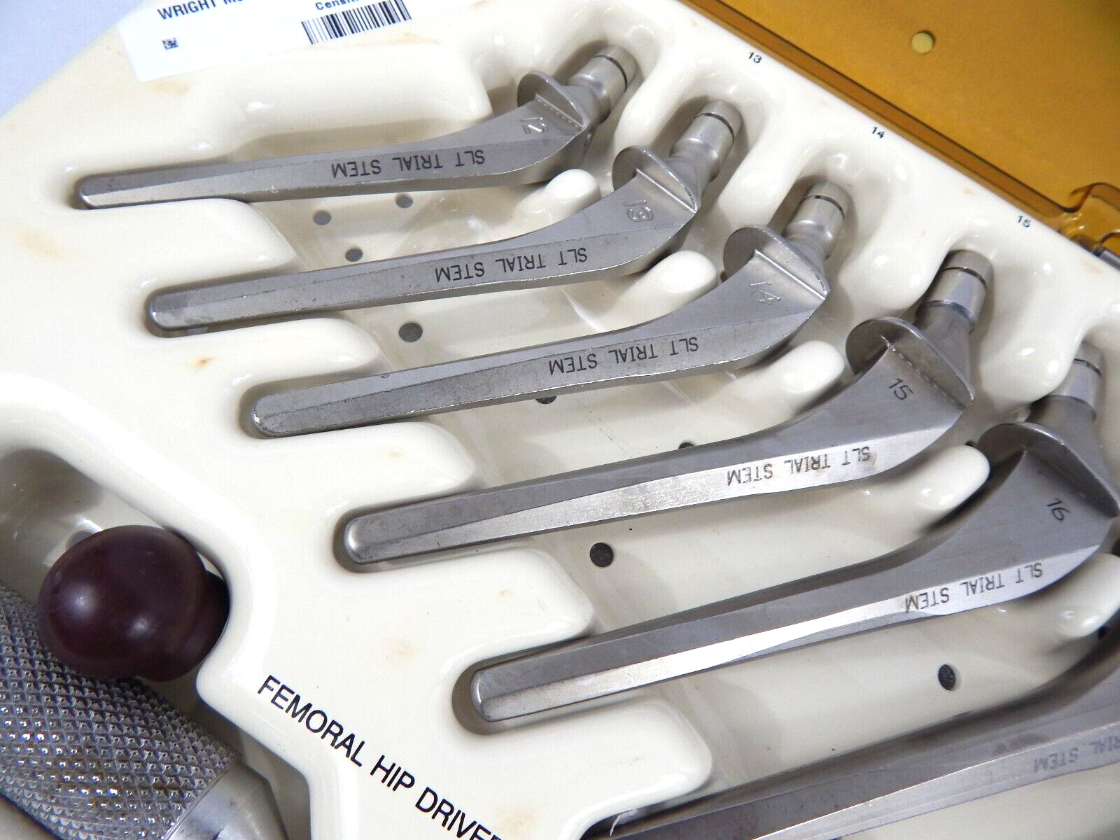 WRIGHT MEDICAL CAT # 2010-2016 TOTAL HIP SYSTEM INSTRUMENTATION 2010-2016